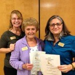 Kathleen with Betty W & Laura C as 5 year members