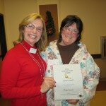 Kathleen with Pam for her 5 year anniversary