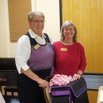 Gift for Linda as outgoing President